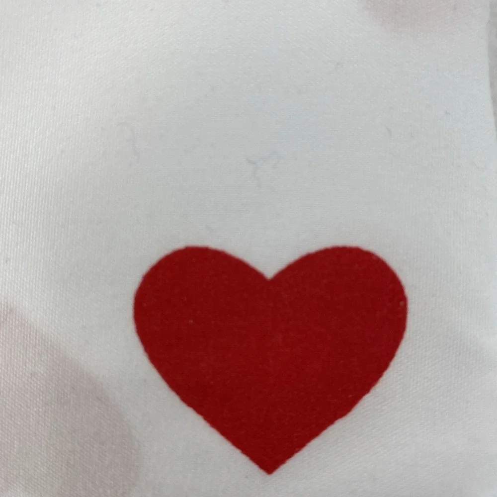 Peanuts Snoopy Sheet Set QUEEN White Charlie Brown Hearts Love Berkshire